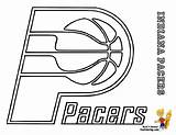 Coloring Basketball Pages Nba Pacers Library Clipart Sheets sketch template
