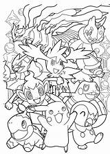 Pokemon Coloring Pages Printable Kids Anime Detailed Sheets Choose Board Cartoon Print sketch template