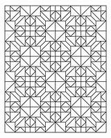 Geometric Delight sketch template
