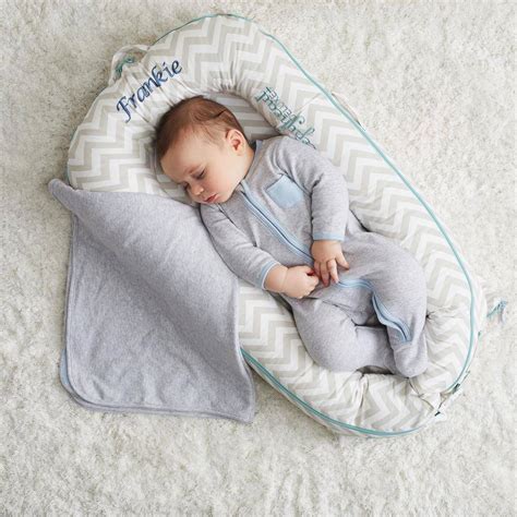 personalised chevron sleepyhead baby bed   st years