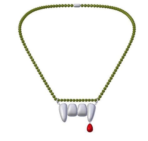 vamp necklace 3d model cgtrader