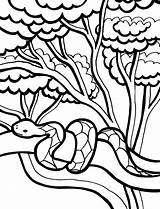 Snake Coloring Cute Pages sketch template