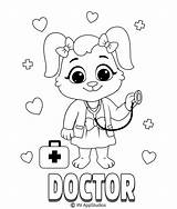 Coloring Doctor Pages Kids Printable Print Printables Children sketch template