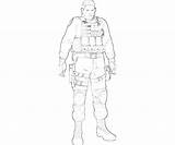 Resident Evil Coloring Redfield Chris Pages Another sketch template