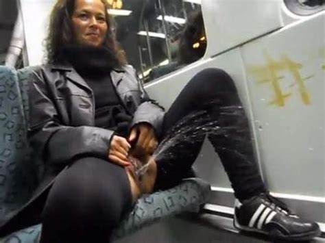 awesome girl pissing spy in the train amateur fetishist