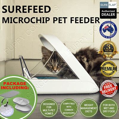 sureflap surefeed microchip pet feeder multi cat seal bowl stop food