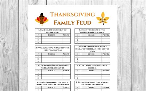 thanksgiving family game friendsgiving game printable etsy family