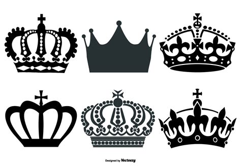 vector crown shapes collection   vector art stock