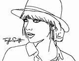 Swift Taylor Coloring Pages Printable Color Getcolorings Easy Print sketch template