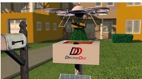 dronedek      mile drone delivery post parcel