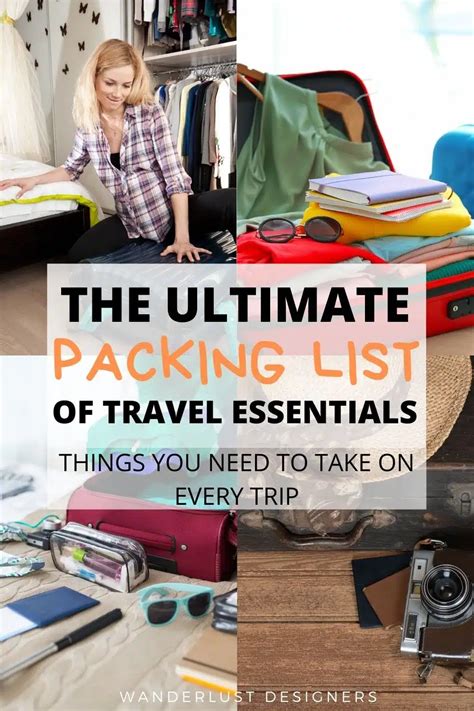 essential   pack  travelling   printable