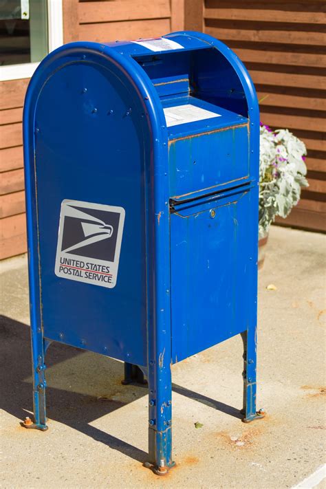 blue  mailbox  stock photo public domain pictures