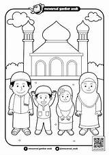 Mewarnai Ramadhan sketch template
