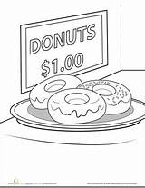 Donut Donuts Dunkin sketch template