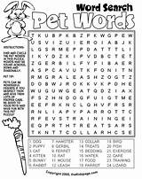 Word Printable Search Kids Pages Activity Sheets Animal Activities Puzzles Colouring Pet Coloring Searches Sheet English Words Games Wordsearch Worksheets sketch template