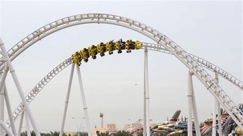 flying aces roller coaster pulls  summer appeal  yas island visitors