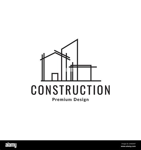construction structure home building logo symbol icon vector