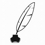 Drawing Ink Feather Quill Pen Icon Antique Paintingvalley Editor Open sketch template