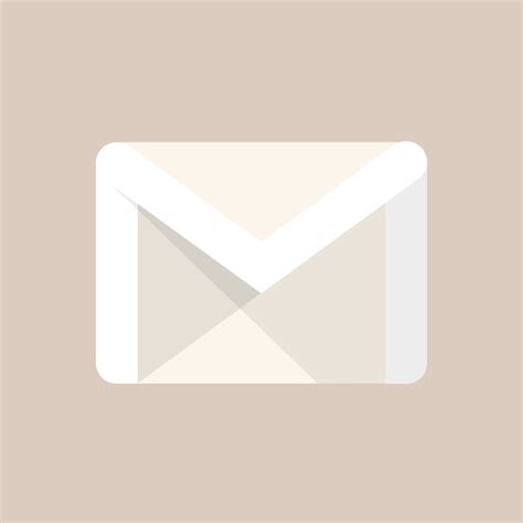 gmail logo aesthetic brown ios  app icon pack natural beige app