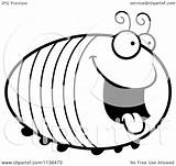 Grub Clipart Outlined Chubby Cartoon Hungry Happy Thoman Cory Coloring Vector 2021 Clipground sketch template