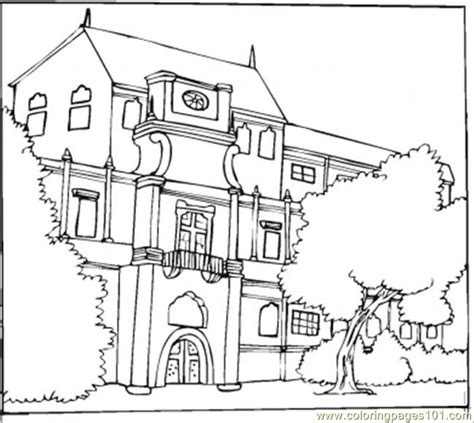 coloring pages  houses coloring home