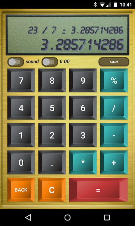 classic calculator skinnable android apps  google play