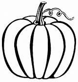 Pumpkin Coloring Pages Drawing Halloween Kids Cartoon Template Clipart Printable Squash Color Simple Fall Print Blank Draw Drawings Printables Para sketch template
