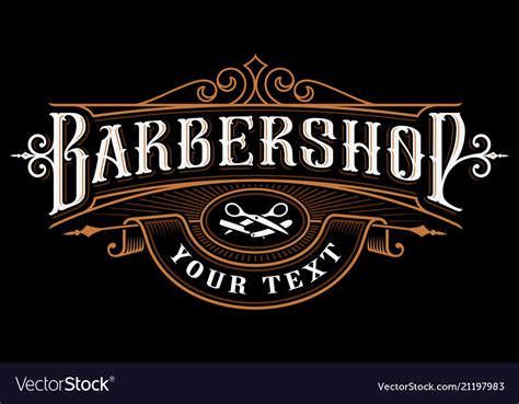barbershop logo design royalty free vector image