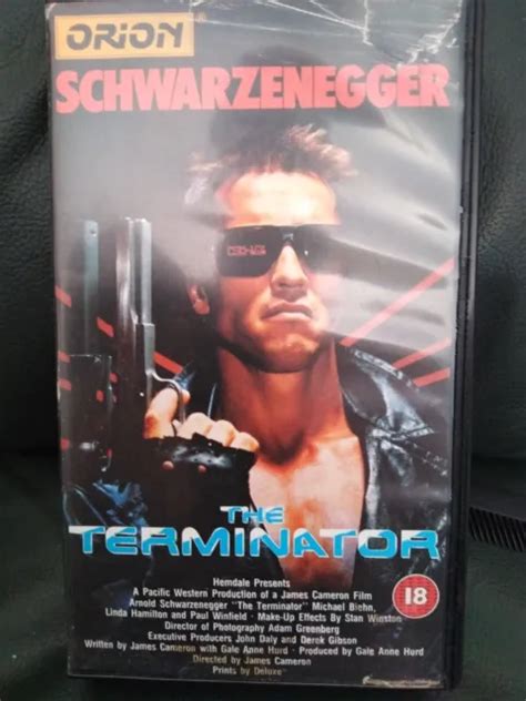 The Terminator Arnold Schwarzenegger Vhs Video Original Orion 1984 Ex