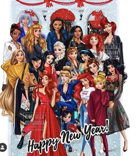 pin  shannon scott  princesas disney happy  happy  year   year clipart