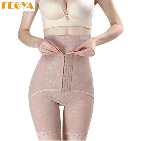 sexy high waist women belly pants 2018 female hip shaping pants thin