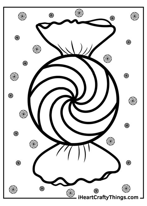 peppermint candy coloring coloring page  print  color