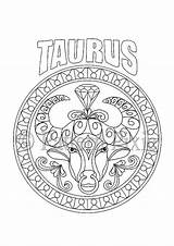 Taurus Zodiaco Signos Aquarius Tauro Vendido sketch template