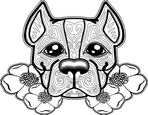hard coloring pages  dogs  getcoloringscom  printable