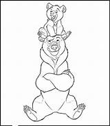 Ours Frere Fratello Coloriage Orsi Tete Coloriages Animaux Oso Hermano Stampa Mundopeke sketch template