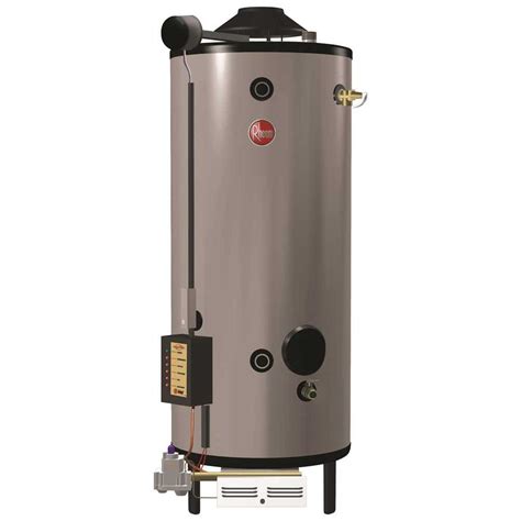 rheem universal heavy duty  gal  btu commercial natural gas tank water heater