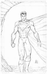 Man Steel Drawing Deviantart Pages Superman Getdrawings sketch template