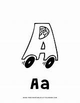 Alphabet Tulamama Uppercase Lowercase sketch template