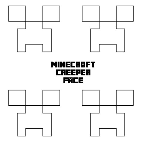 minecraft coloring pages creeper face minecraft coloring pages porn
