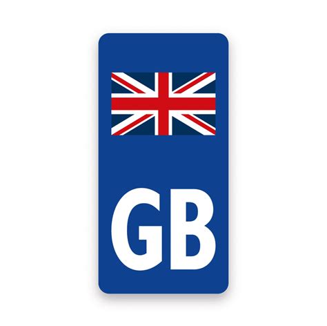 gb motorcycle number plate  united kingdom flag  adhesive