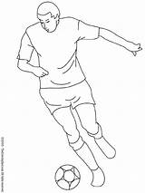 Soccer Player Coloring Print Pages sketch template