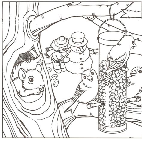 winter coloring pages learning printable