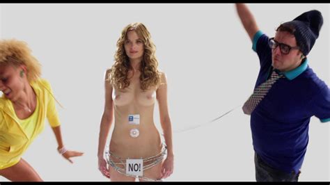 Naked Cathy Cliften In Movie 43
