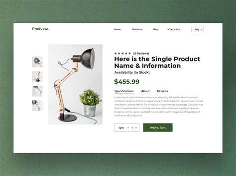 minimal single product page design search  muzli