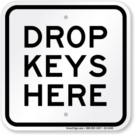 drop keys  sign sku