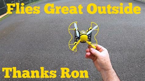 hasakee  bee mini drone outdoor flight  ron brown youtube