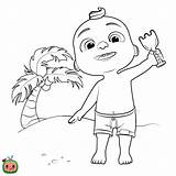 Cocomelon Coloring Pages Colouring Kids Wonder Printable Cartoon Sheets Other Birthday Happy sketch template