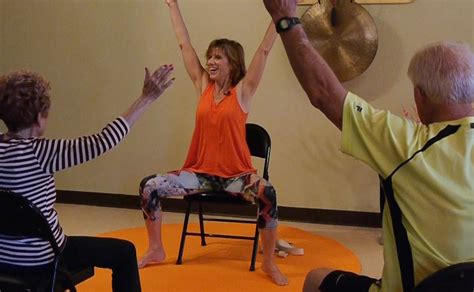 chair yoga poses  seniors  easy exercises    stay active