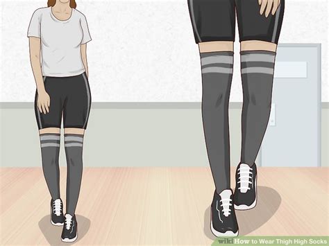 3 ways to wear thigh high socks wikihow