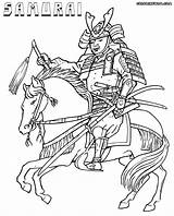 Samurai Coloring Colouring Pages Template sketch template